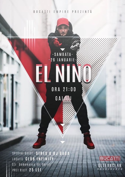 Concert El Nino - Galati, Club Infinity - 26 ianuarie